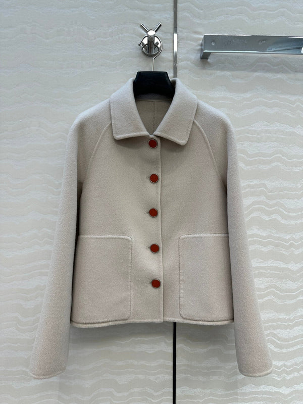 HM Coat Cream Wool and Cashmere 304574