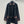 HM Majia Mid-Length Trench Coat Black Lychee-Grained Suede 304562