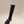 Fendi Long Boots F Embossed Pattern Black Cowhide 463747