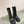Fendi Ankle Boots F Embossed Pattern Black Cowhide 463741