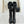 CC 25A Pleated-Collar Bow-Tie Stretch High Boots Black Lambskin 473359