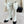 CC 25A Pleated-Collar Bow-Tie Stretch High Boots White Lambskin 473358