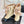 CC 25A Pleated-Collar Bow-Tie Stretch Ankle Boots Beige Lambskin 473354