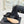 CC Classic Pearl Chain Colorblock Block Heel Ankle Boots Black Suede 473317
