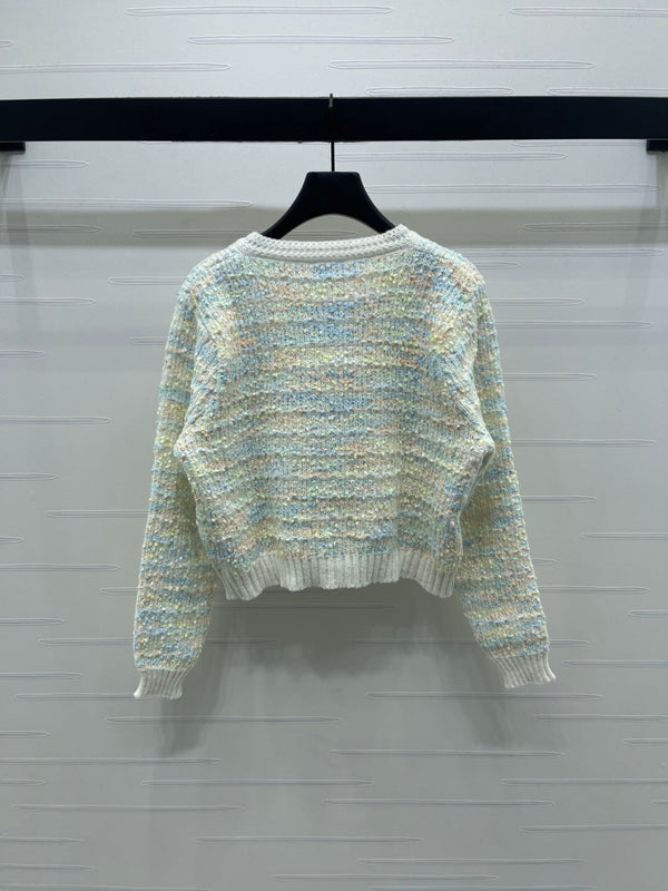 CC 25 Knitted Cardigan Button Blue Wool 305392