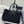 Pra 1BA418 Small Shopping Double Bag 28cm Black Cowhide 267523