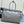 Pra Lux Soft Waxed Leather 1BA439 Extra Large 42cm Handbag Gray 267477