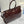 Pra Lux Soft Waxed Leather 1BA439 Extra Large 42cm Handbag Burgundy 267459
