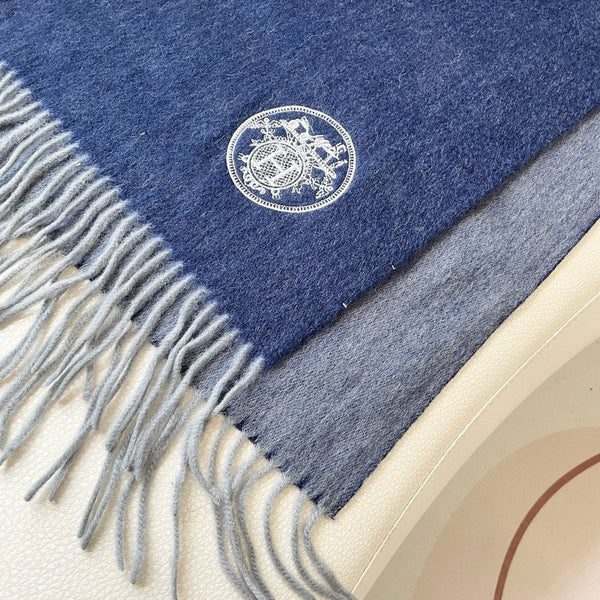 HM 25 Sciarpa 200cm Cashmere Blu 825628