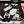 CC 25 Scarf 140cm Black and White Silk Cashmere 825604