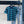 Miumiu Short-Sleeve Stripped T Shirt Green and Dark Blue Cotton