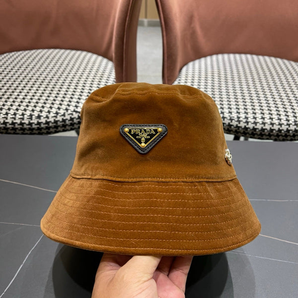 PRA 25 FISHERMAN HAT BROWN SUEDE 823472