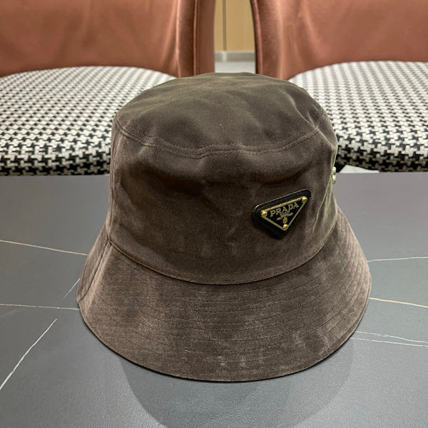 CAPPELLO DA PESCATORE PRA 25 IN CAMOSCIO GRIGIO SCURO 823474
