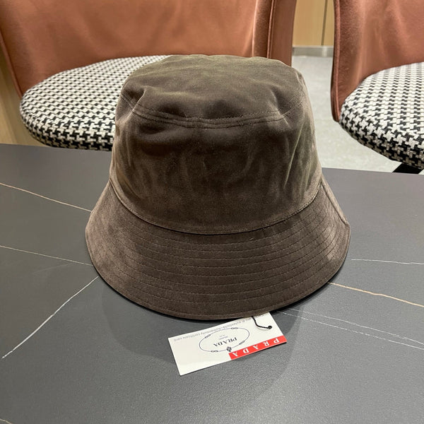 CAPPELLO DA PESCATORE PRA 25 IN CAMOSCIO GRIGIO SCURO 823474