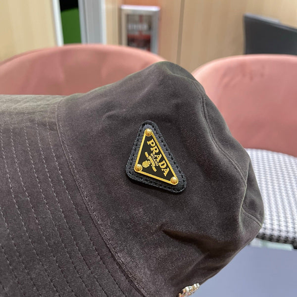 CAPPELLO DA PESCATORE PRA 25 IN CAMOSCIO GRIGIO SCURO 823474