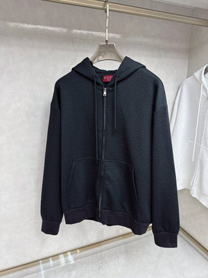 Gucci Allover Printed Zippered Jacquard Jacket 104396