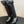 CC 25FW Suede Colorblock Slip-On Cavalier Mid-Large Boots Black Calfskin 489935