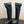 CC 25FW Suede Colorblock Slip-On Cavalier Mid-Large Boots Black Calfskin 489935