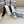 CD Belt 35mm White Black Leather Buckle 593666