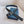 CD Belt 35mm Black Blue Leather Silver Logo Buckle