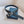 CD Belt 35mm Black Blue Leather Silver Buckle