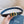 CD Belt 35mm Black Blue Leather Gold Buckle