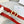 CD Saddle Belt 20mm Red Calfskin Metal Buckle