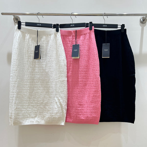 Fendi Letter Jacquard Viscose Skirt