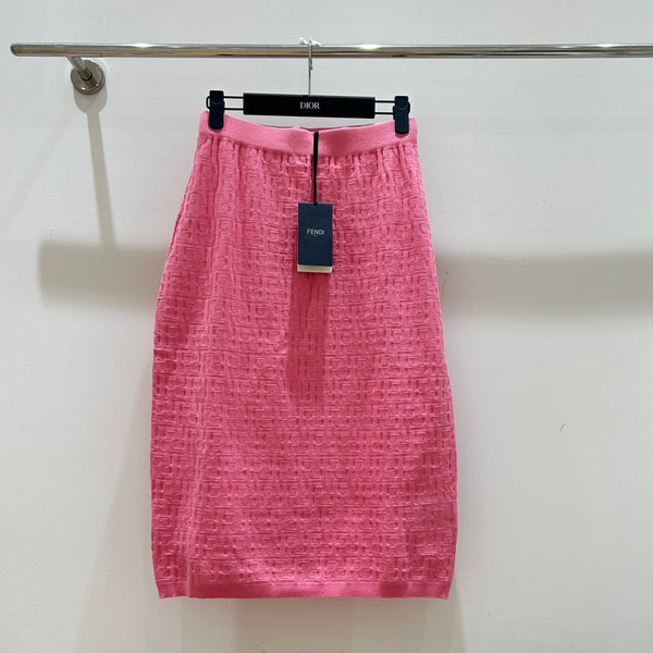 Fendi Letter Jacquard Viscose Skirt