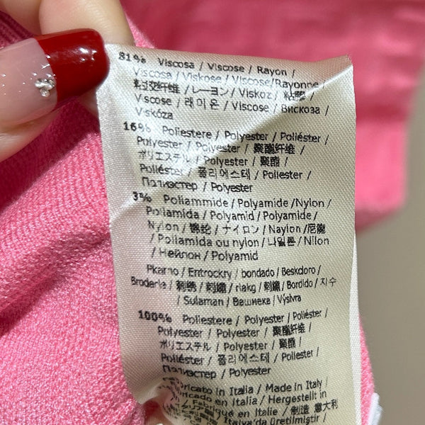 Fendi Letter Jacquard Viscose Sleeveless Dress