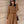 Fendi FF Logo Long Sleeve Jacquard Brown Fabric Wool Dress