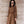 Fendi FF Logo Long Sleeve Jacquard Brown Fabric Wool Dress