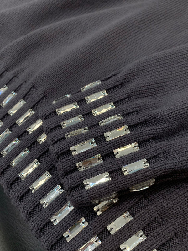 Fendi 25 Lazy-Style Crewneck Sweater Dark Brown Cotton