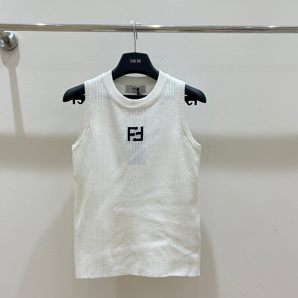 Fendi 25 Pit Stripe Knit Vest Viscose