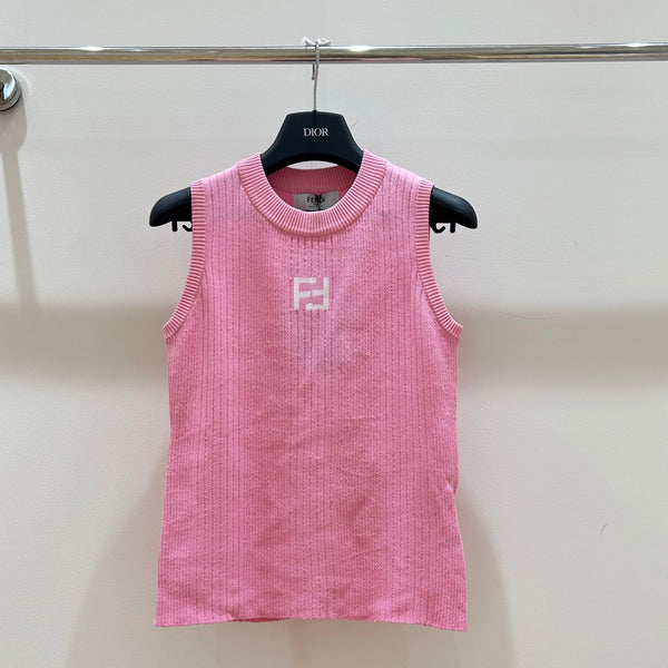 Fendi 25 Pit Stripe Knit Vest Viscose