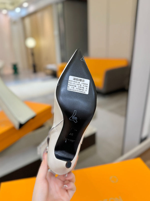 LV Legacy High Boot 90mm White Caflskin 504738