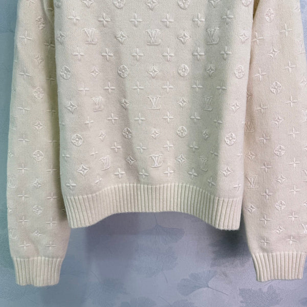 LV 25FW All-Over Print Sweater Cashmere 297069