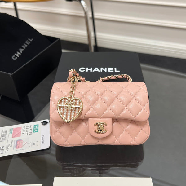 CC 25A Super Mini Bag 12.5cm Light Pink Lambski