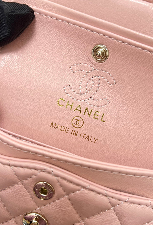 CC 25A Super Mini Bag 12.5cm Light Pink Lambski