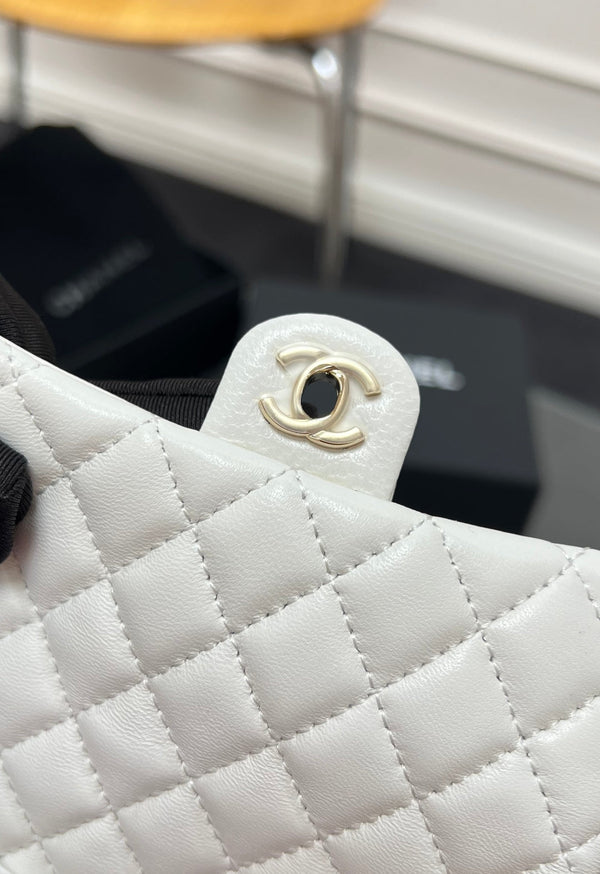 CC 25A Super Mini Bag 12.5cm White Lambskin