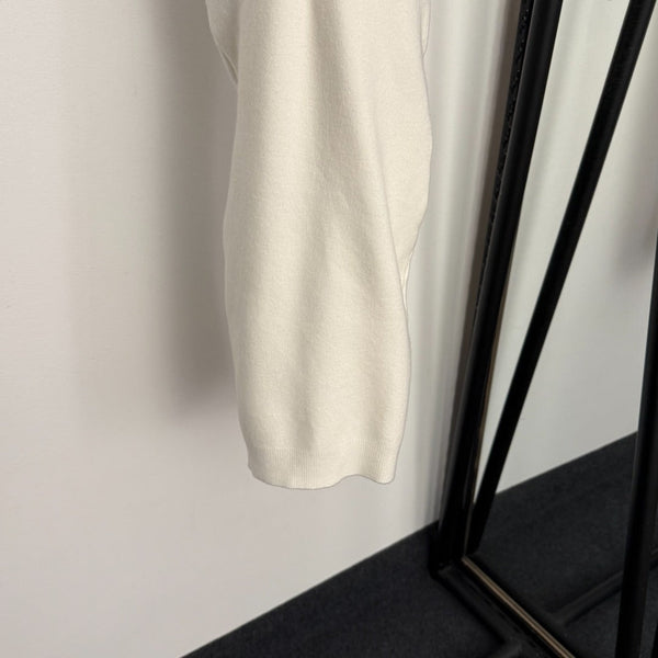 CC Patch Deep V-neck Hip-hugging Knitted Suspender Dress