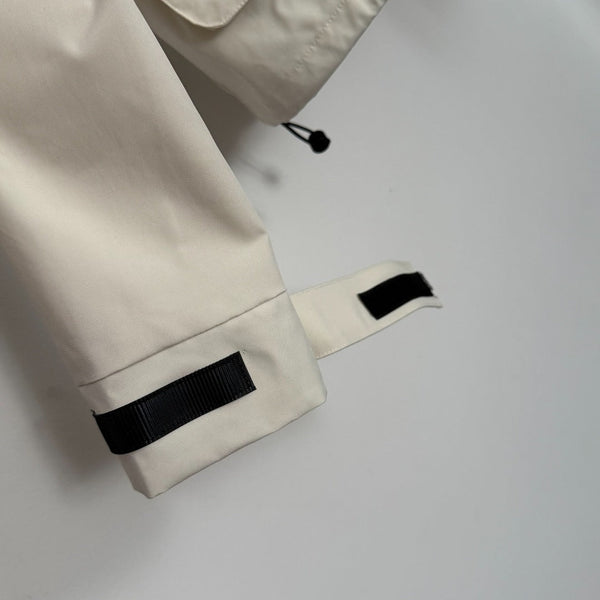 CC Pocket Velcro Long-sleeved Hooded Windbreaker Jacket