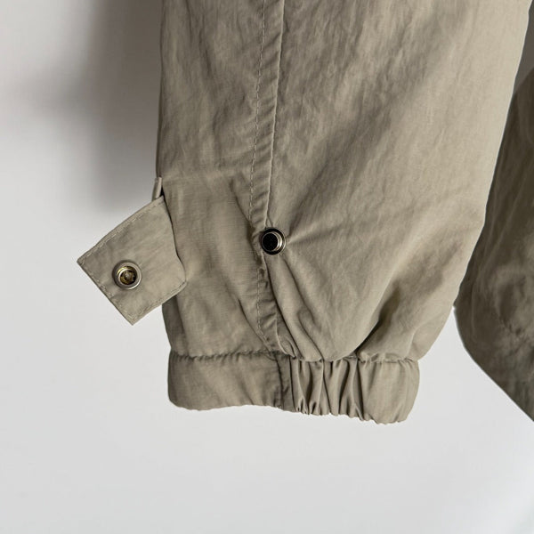 CC Chanel Style Rubber Logo Work Pocket Long Sleeve Hooded Cotton Jacket