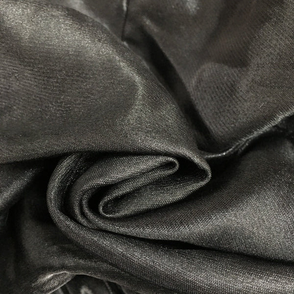 CC Drawstring Waist Short Long Sleeve Hooded Thin Shiny Windbreaker Jacket