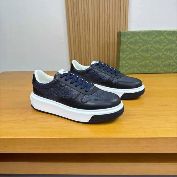 GG SNEAKER BLACK MIX BLUE NAPPA LEATHER 194556