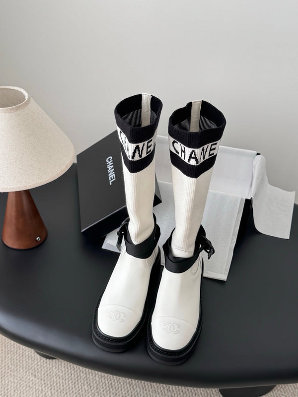 CC 25K High Sock Boots White Flyknit 507998