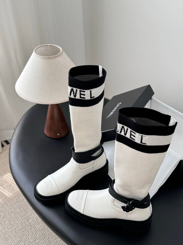 CC 25K High Sock Boots White Flyknit 507998