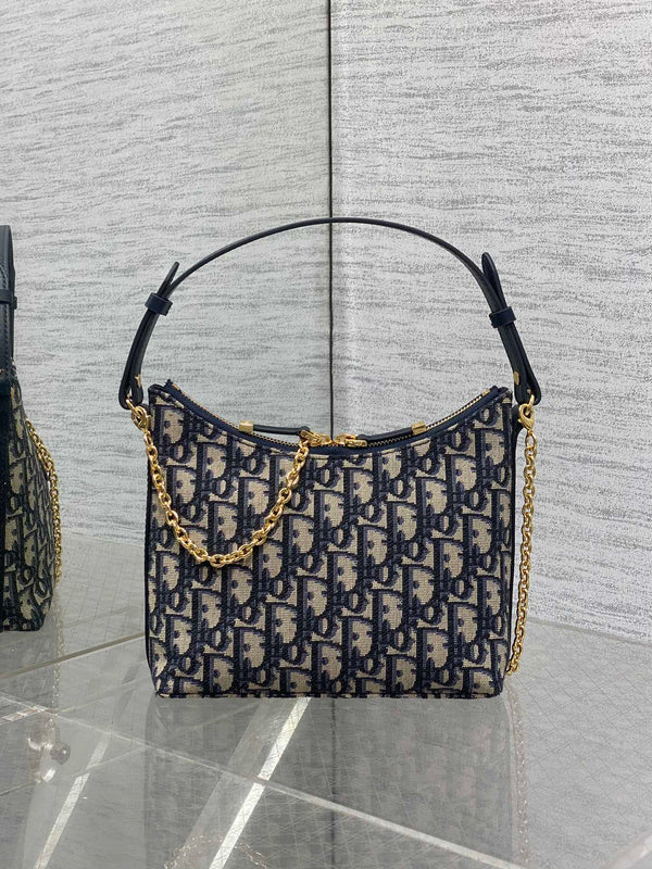 CD Shoulder Bag 19cm Monogram Oblique Fabric GHW