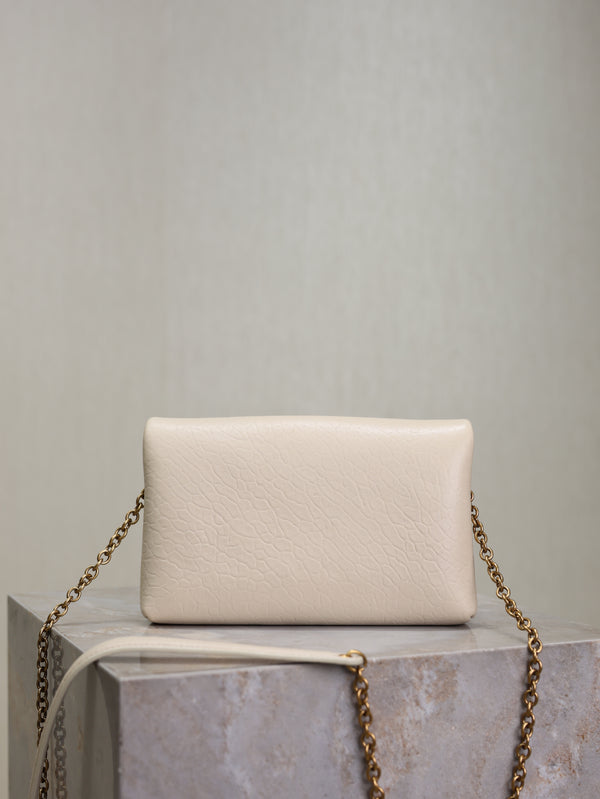 Cassandre Mini Bag 19cm Cream Lambskin GHW