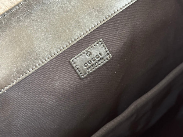 GG Side Pocket Backpack Black Supreme Canvas